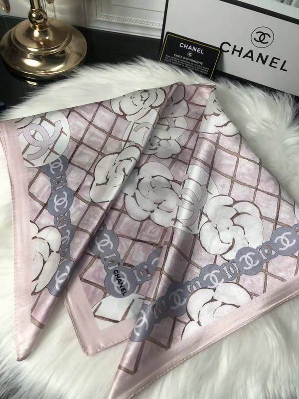 Chanel silk scarf 53X53cm E07 (25)
